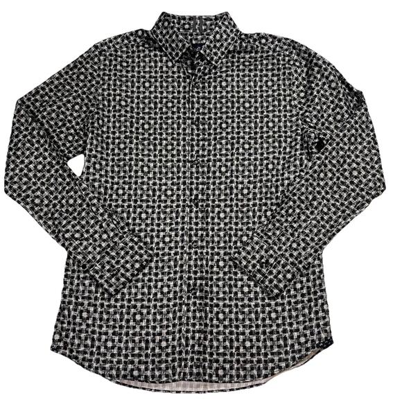 Robert Graham Other - Robert Graham Modern Americana Shirt Size M Black White Pattern Tailored Fit